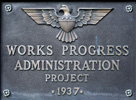 WPA plaque